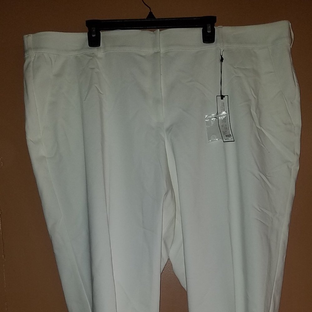 $59 LANE BRYANT ASHLEY ANKLE PANT WHITE 28 NWT